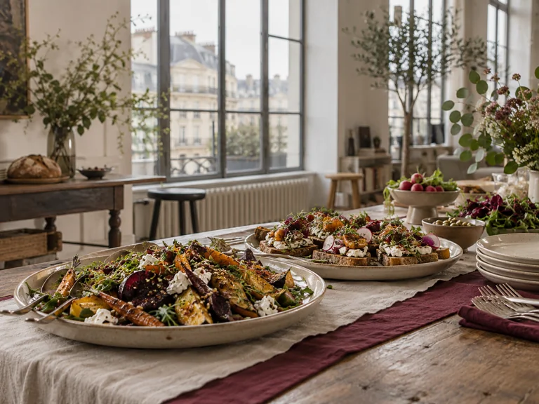 Buffet de déjeuner dans un atelier (image d’ambiance)